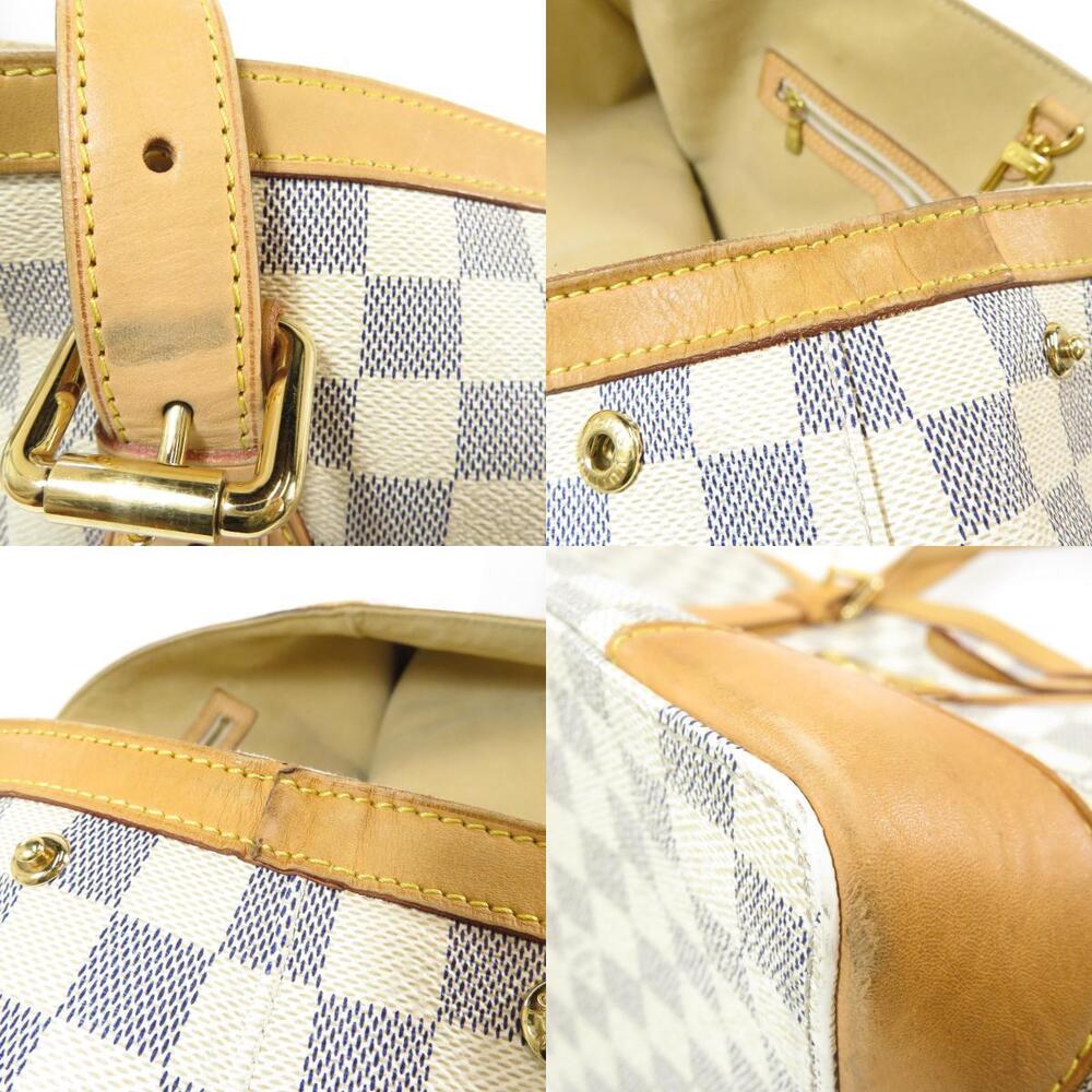 Louis Vuitton Hampstead Damier Azur White Tote Bag Canvas - Picture 9 of 11
